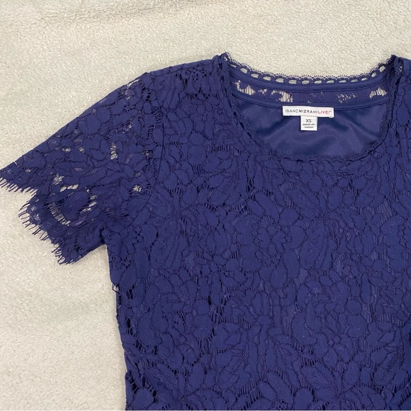 dark purple lace blouse - Picture 3 of 6